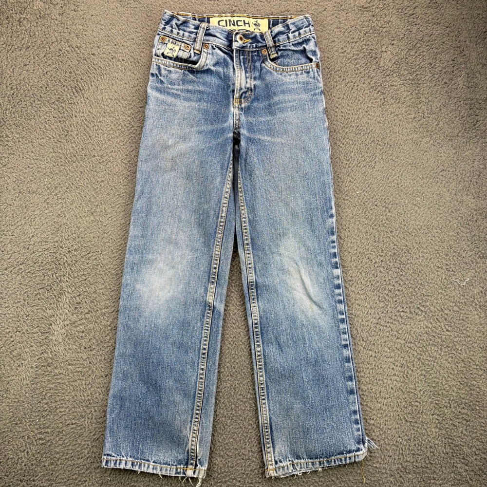 Cinch Kids Boys Blue Denim Jeans Style MB10381001 Size 10S Medium Wash Cotton